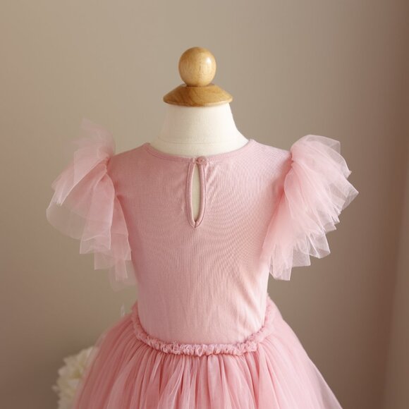 Tutu Du Monde Blush Pink Peach Blossom Tutu Dress Party Portrait NWT - Picture 3 of 8